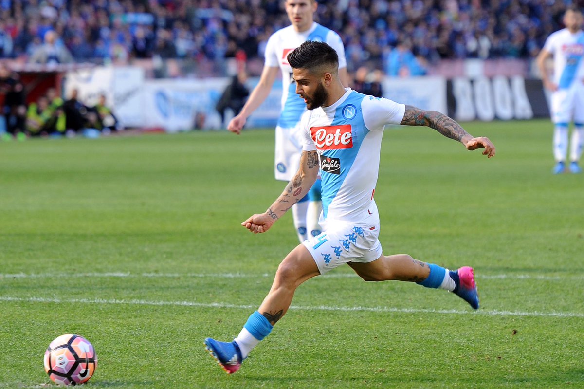 Empoli-Napoli 0-3 primo tempo. Doppietta Insigne, Zico Mertens