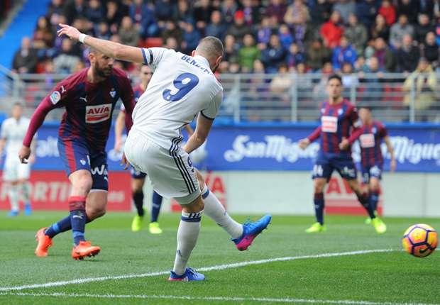 Riparte anche il Real Madrid: Eibar battuto 4-1, doppietta per Benzema