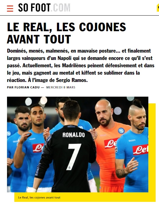 I giornali europei (e spagnoli): «La differenza è Ramos, punizione eccessiva per il Napoli» I giornali europei (e spagnoli): «La differenza è Ramos, punizione eccessiva per il Napoli»