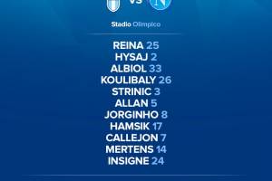 Lazio-Napoli, le formazioni ufficiali: Reina c’è, sorpresa Strinic. Mertens, Jorgi e Allan titolari item-thumbnail