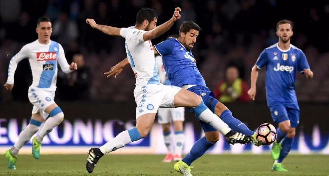 Napoli Juventus social