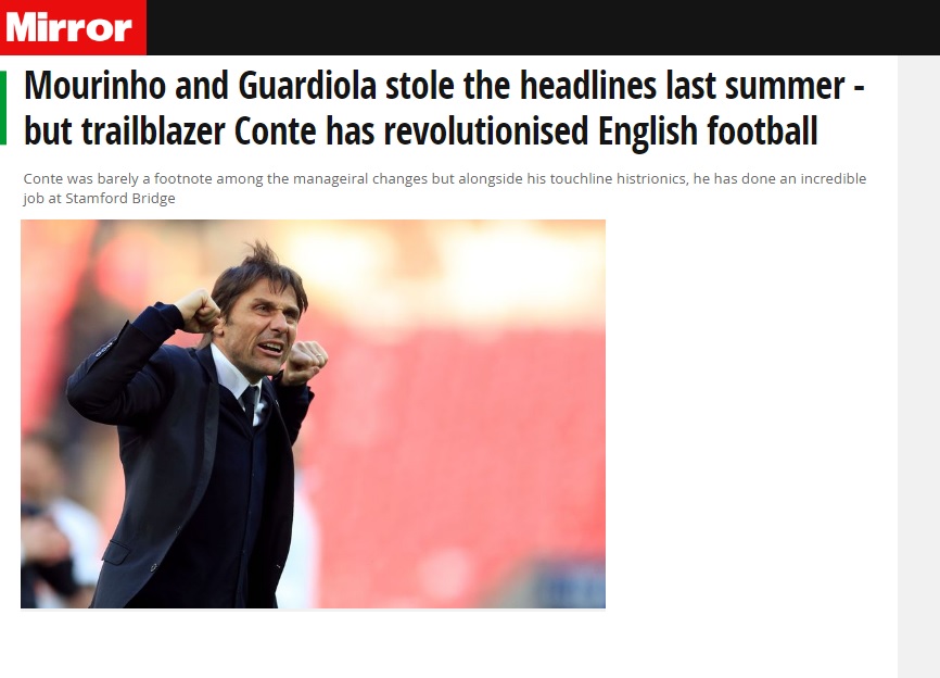 Antonio Conte visto dalla stampa inglese: «Ora il Chelsea deve dargli quello che vuole»