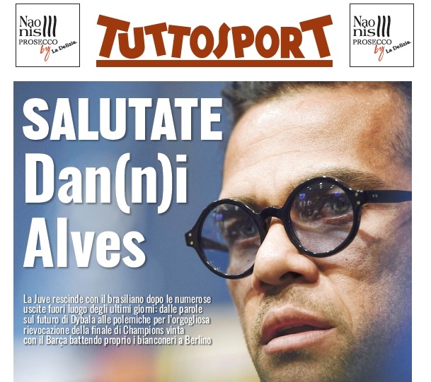 L’addio di Dani Alves è una grande sconfitta culturale della Juventus