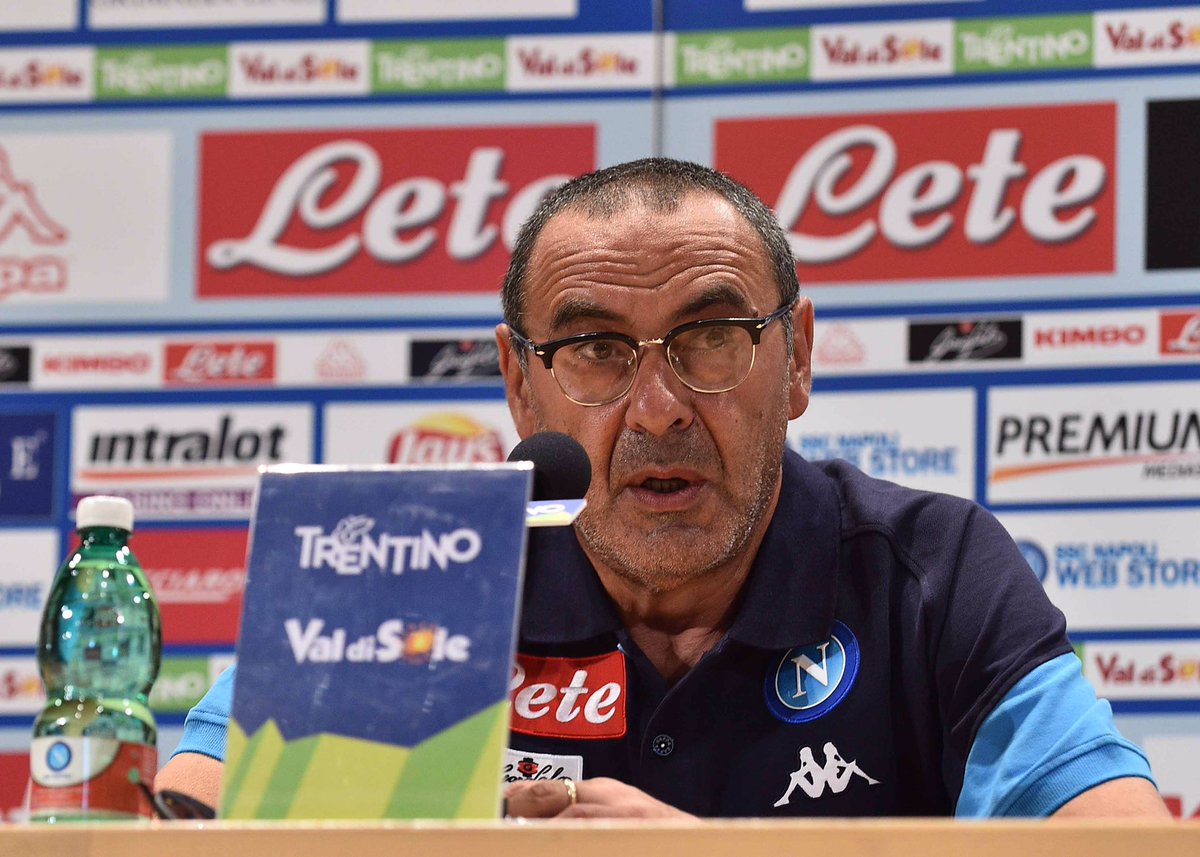 Sarri: «Non mi è piaciuta la reazione della squadra nel secondo tempo»