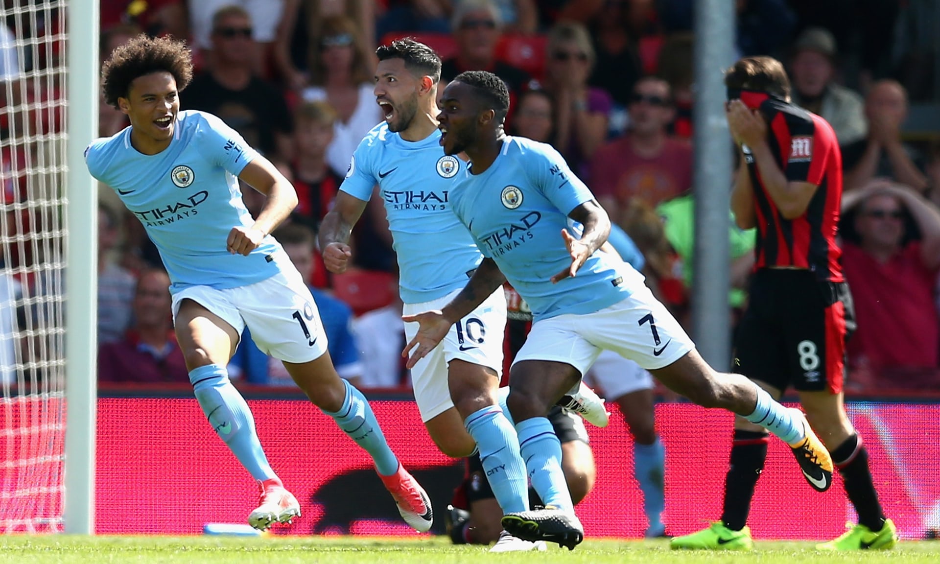 Il Manchester City vince (in rimonta e all’ultimo respiro): al 97esimo, Sterling fa 2-1 a Bournemouth