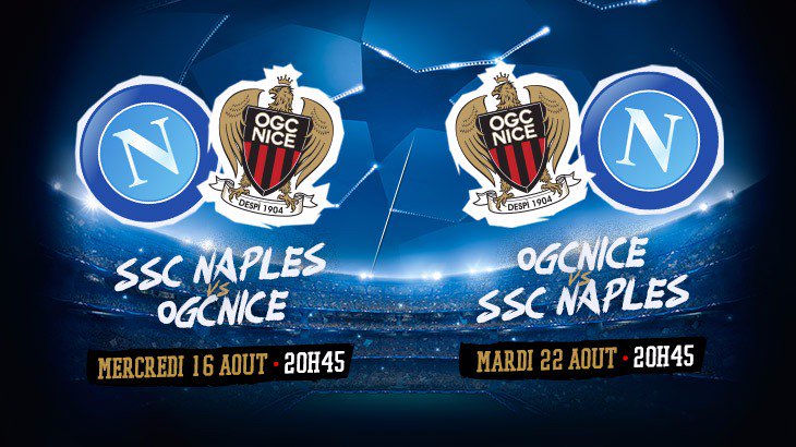 Napoli-Nizza, le date ufficiali: 16 agosto al San Paolo, il 22 all’Allianz Riviera Napoli-Nizza, le date ufficiali: 16 agosto al San Paolo, il 22 all’Allianz Riviera