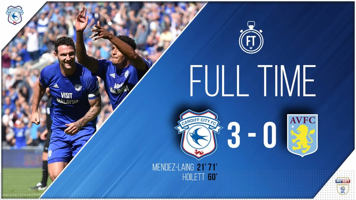 Il Cardiff vince ancora (3-0 all’Aston Villa) Il Cardiff vince ancora (3-0 all’Aston Villa)