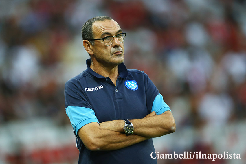 Sarri: «Vincere qui è stupendo.Ma dobbiamo essere lucidi»