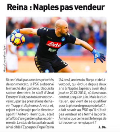 L’Equipe celebra Mbappé e scrive: «Il Napoli non vende Reina»