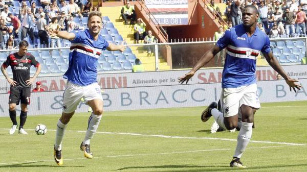 Milan sconfitto dalla Sampdoria (e da Zapata), Montella: «Siamo stati insufficienti»