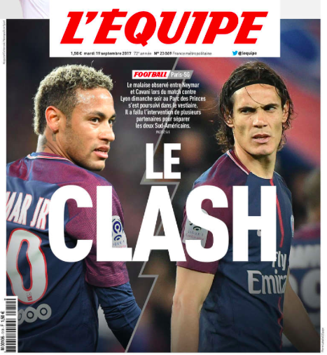 Lite Cavani-Neymar, sondaggio dell’Equipe: il 76% vuole che Cavani continui a tirare i rigori