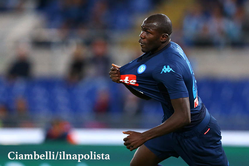 Koulibaly obelisco di Napoli