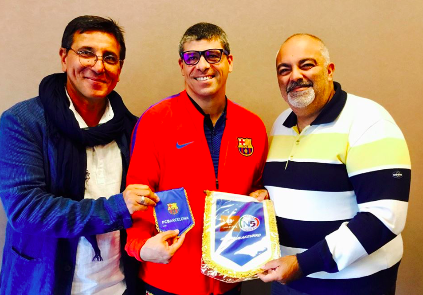 Il Napoli Calcio a 5 e il FC Barcelona Futbol Sala insieme per un accordo di collaborazione Il Napoli Calcio a 5 e il FC Barcelona Futbol Sala insieme per un accordo di collaborazione