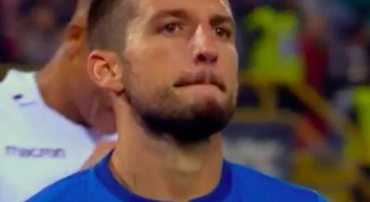 Le facce di Mertens dopo il gol: perché non ha esultato?