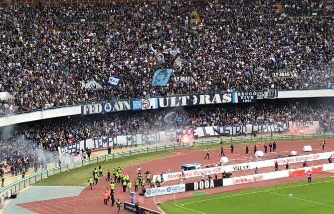 Il Napoli ha una media di 42mila spettatori al San Paolo