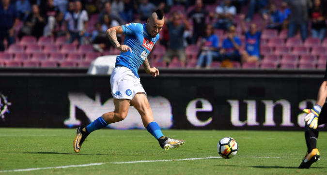 Napoli-Cagliari, il primo tempo: il controllo assoluto e il ritorno di Hamsik Napoli-Cagliari, il primo tempo: il controllo assoluto e il ritorno di Hamsik