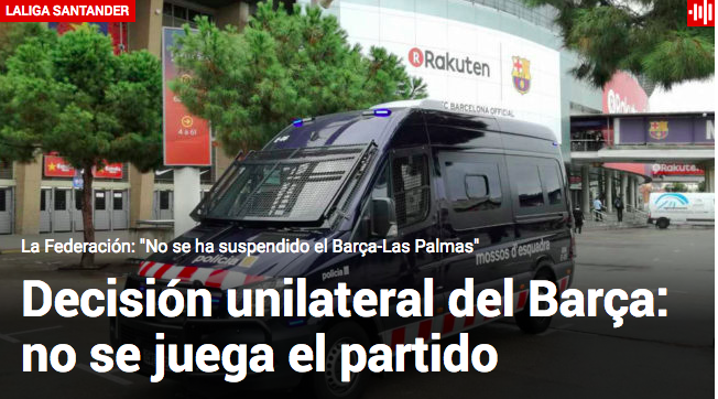 Barcellona-Las Palmas (aggiornamenti): si gioca a porte chiuse
