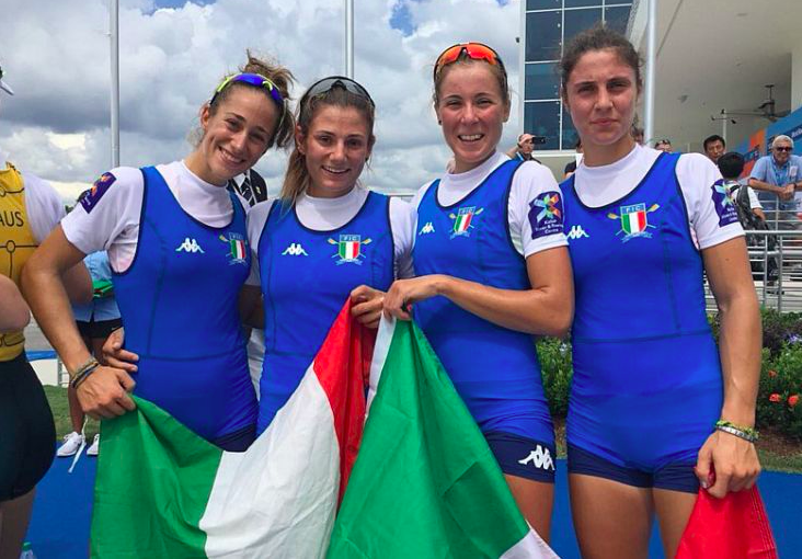Italia prima nel medagliere dei Mondiali di canottaggio snobbati dai