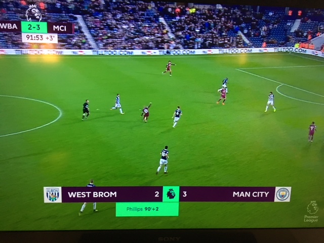 Manchester City distratto, batte il West Browmich 3-2