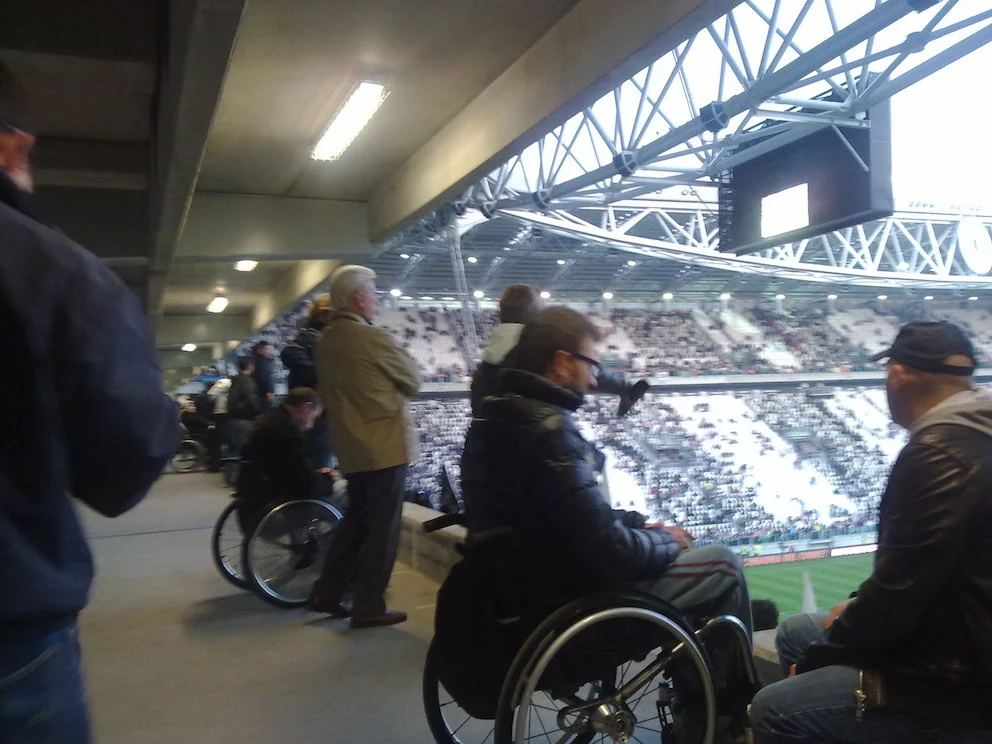 I disabili allo stadio