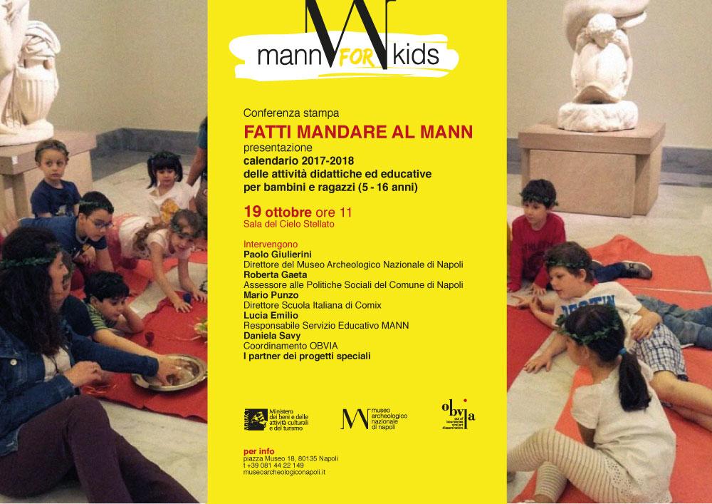 “Fatti mandare al MANN”, a Napoli il Museo apre ai bambini “Fatti mandare al MANN”, a Napoli il Museo apre ai bambini