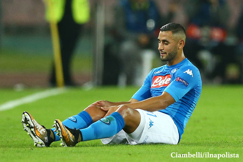 Ghoulam, ginocchio di nuovo gonfio: si attende l’esito della radiografia