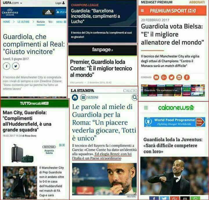 I tifosi del Napoli smascherano l’ipocrisia di Guardiola e ne fanno un tazebao