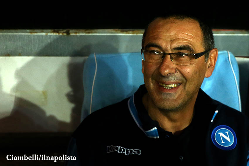 Sarri: «Ai ragazzi dico sempre che ne sono rimaste 12, ne dobbiamo vincere 11 e pareggiare una»