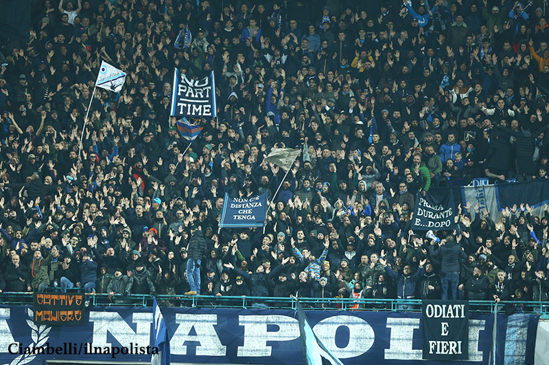 Multa di 10 mila euro al Napoli per lo striscione su Belardinelli