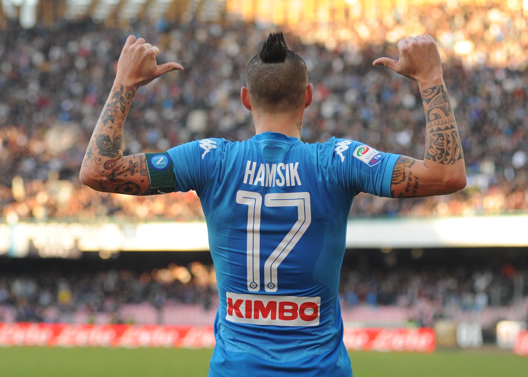 Napoli-Sampdoria 3-2: Hamsik tiene il Napoli in testa, con record annesso