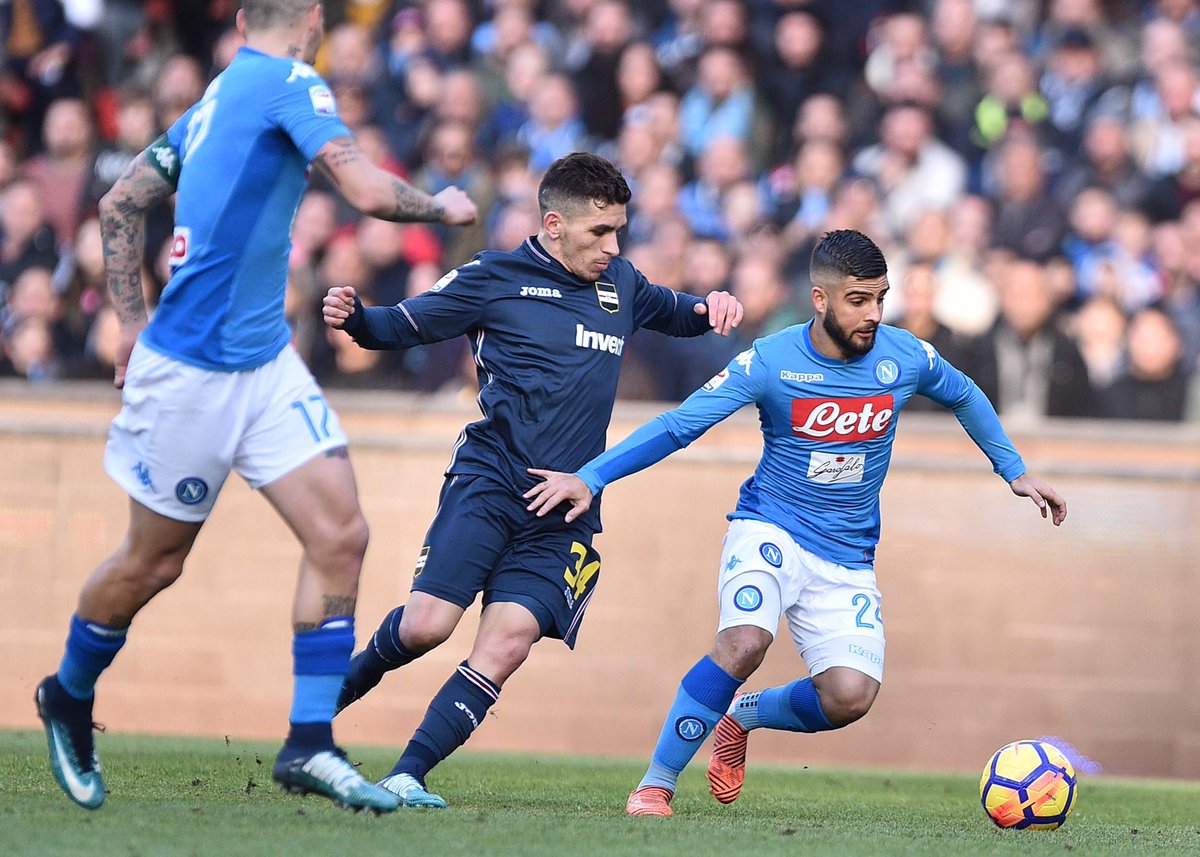 Viva Giampaolo e le uscite palla a terra. Il Napoli recupera tre palloni e batte la Sampdoria 3-2 Viva Giampaolo e le uscite palla a terra. Il Napoli recupera tre palloni e batte la Sampdoria 3-2