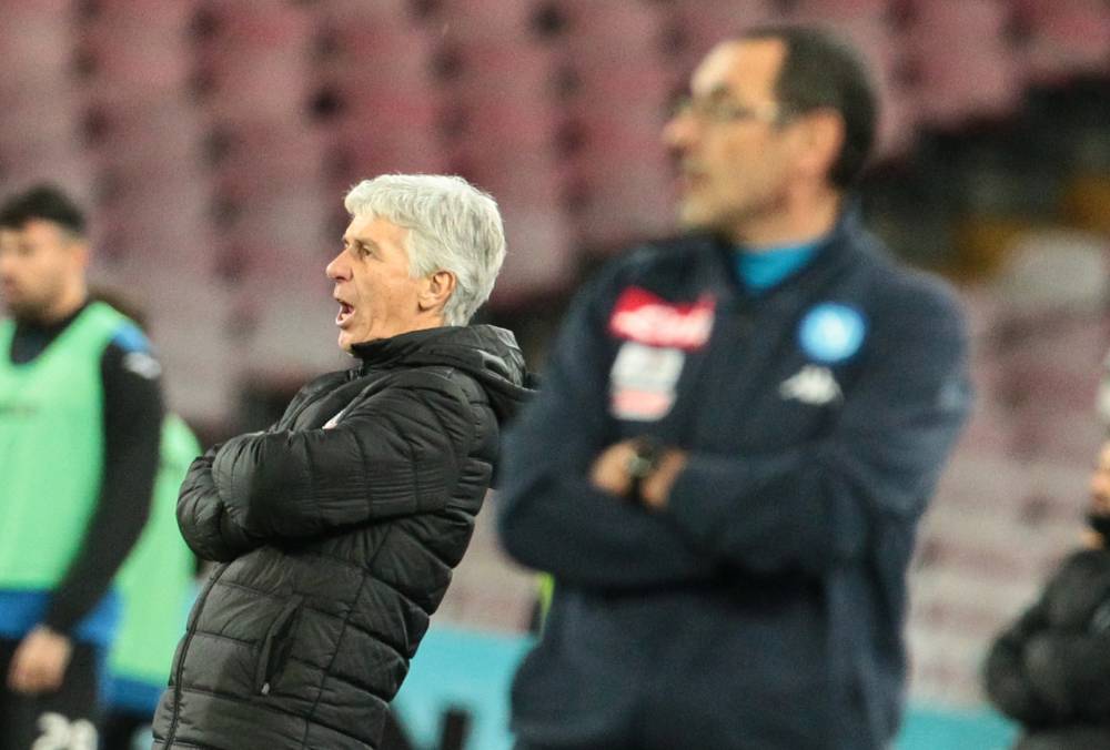 Gasperini: “Il Napoli di Sarri esempio di gioco e qualità. Ancelotti? I vincenti sono un esempio”