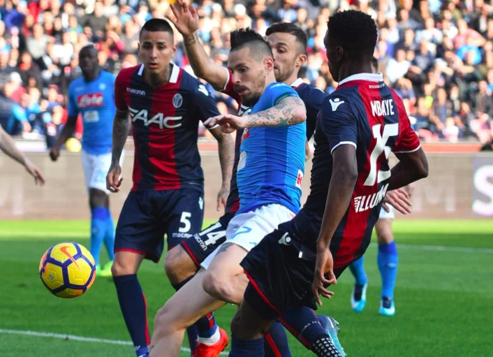 cronaca tifoso napoli-bologna 3-1