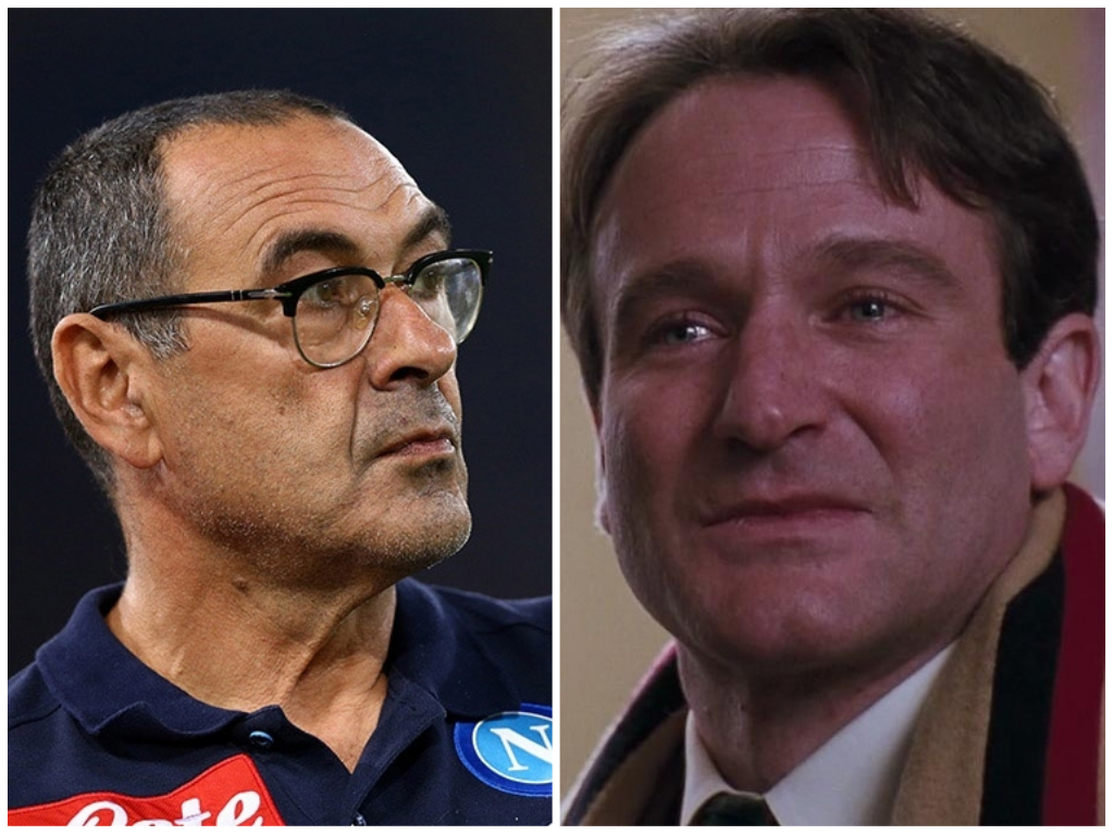 Caressa elogia Sarri e lo paragona al professore de <i>L’attimo fuggente</i> Caressa elogia Sarri e lo paragona al professore de <i>L’attimo fuggente</i>