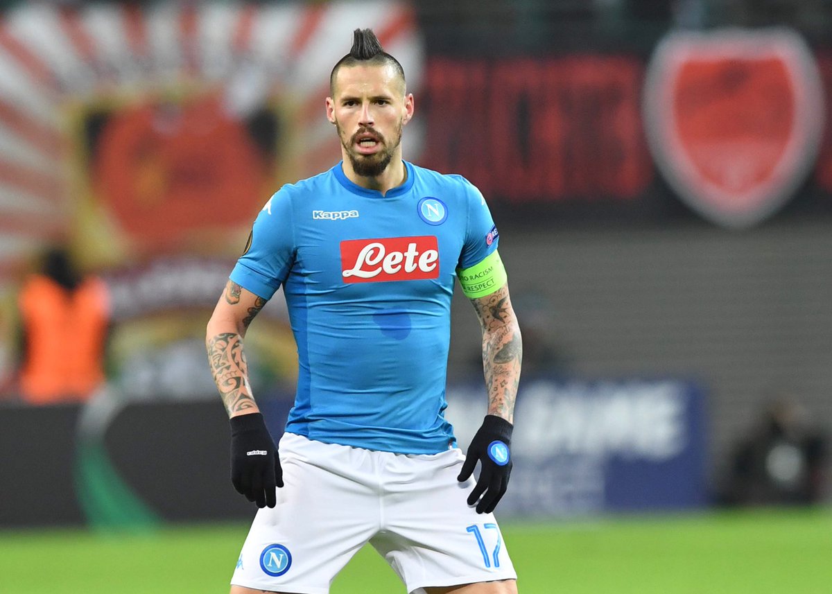 Napoli-Roma, Hamsik non si è allenato: attacco influenzale