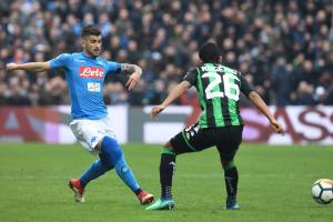 Sassuolo-Napoli 1-0, il primo tempo: azzurri imprecisi (davanti e dietro), Politano punisce item-thumbnail