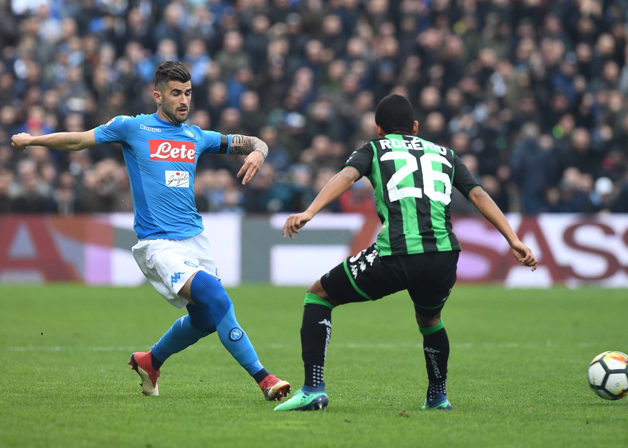 Sassuolo-Napoli 1-0, il primo tempo: azzurri imprecisi (davanti e dietro), Politano punisce