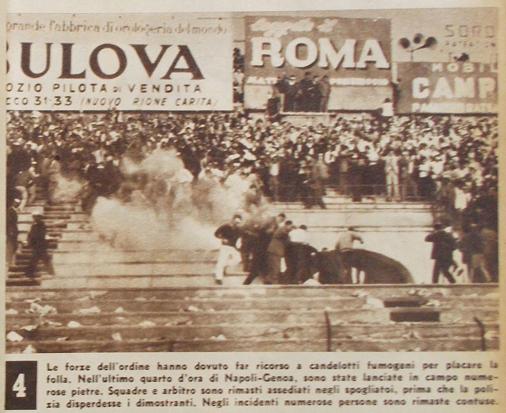 Un lancio d’oggetti all’improvviso. Era il 1959, Napoli-Genoa, e fu amore