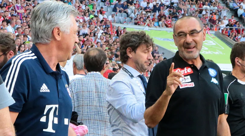 Juventus-Napoli è la sfida tra Ancelotti e Sarri