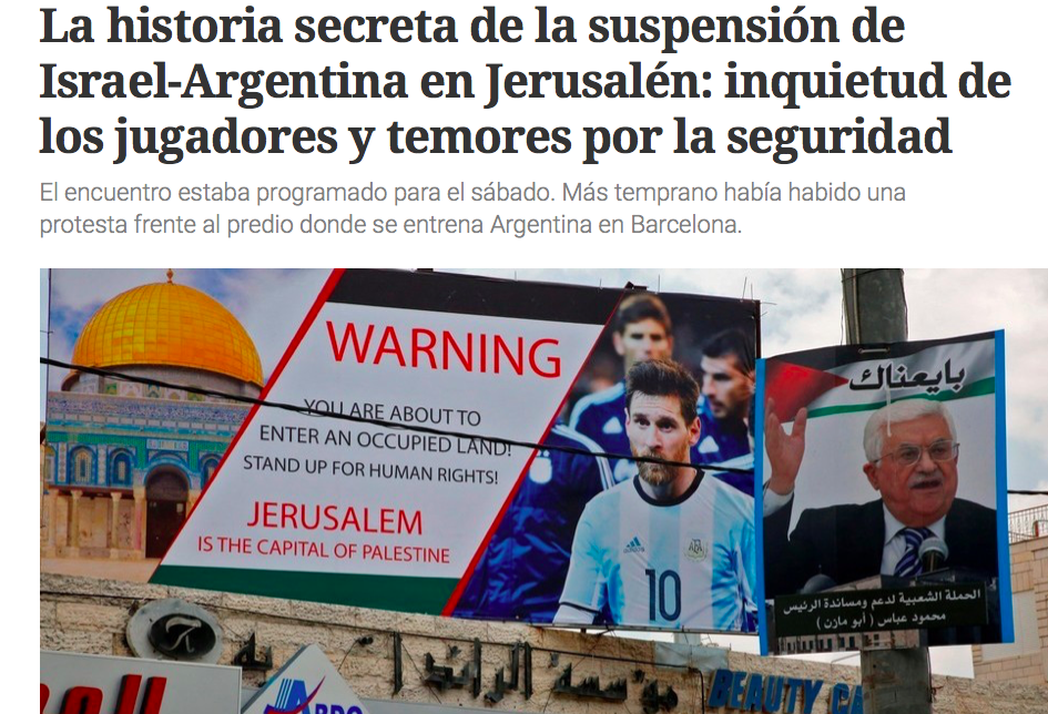L’Argentina rinuncia all’amichevole in Israele: «Troppo pericoloso» L’Argentina rinuncia all’amichevole in Israele: «Troppo pericoloso»