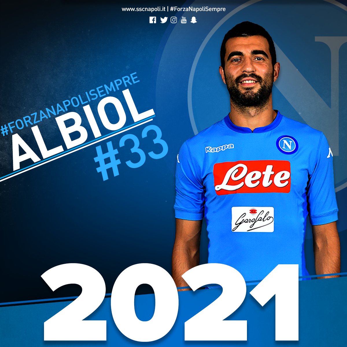 Altro che Villarreal o Chelsea, Albiol rinnova con il Napoli