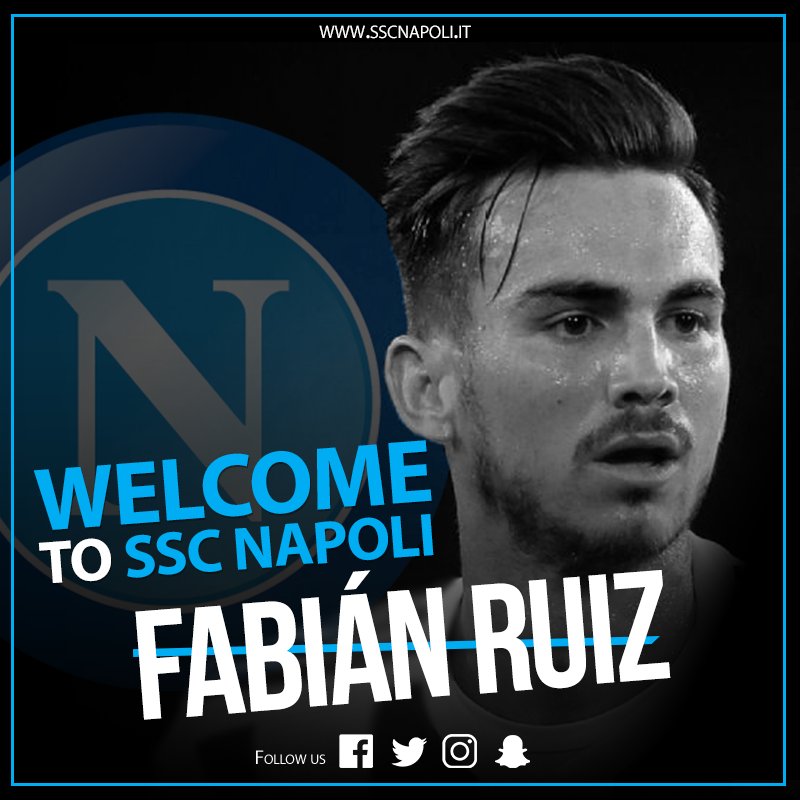 Ufficiale: Fabian Ruiz è un nuovo calciatore del Napoli