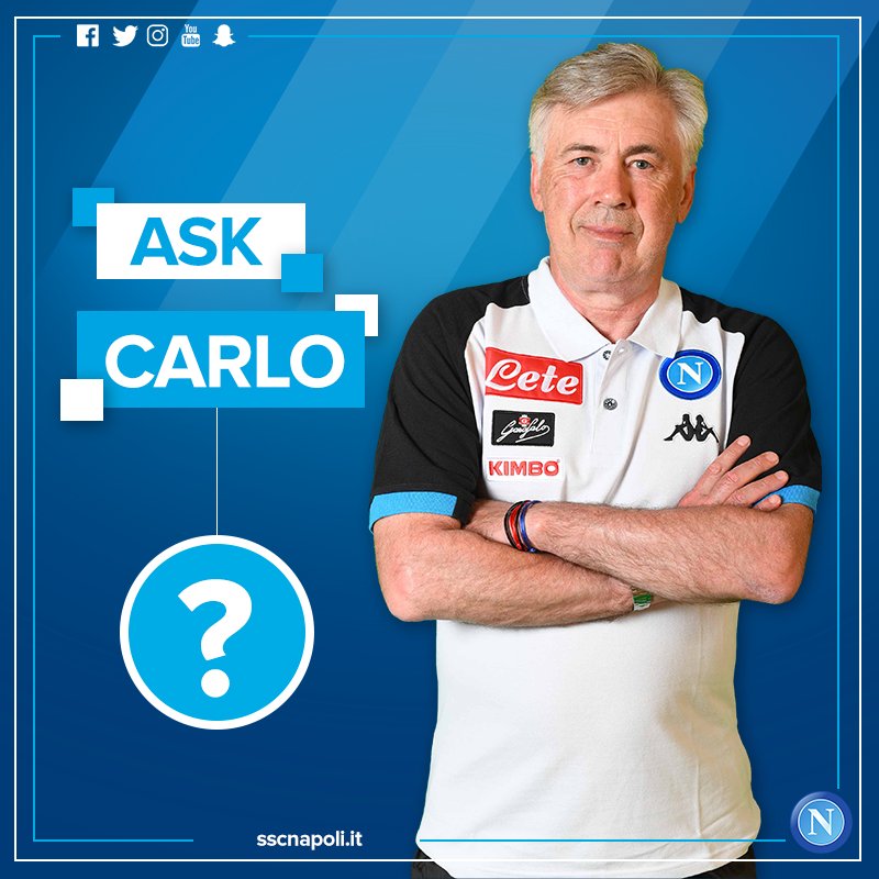 #AskCarlo, le domande dei tifosi ad Ancelotti su Twitter: tanto sfogatoio su De Laurentiis