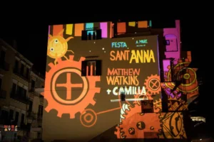 Live Light Painting for Sant'Anna