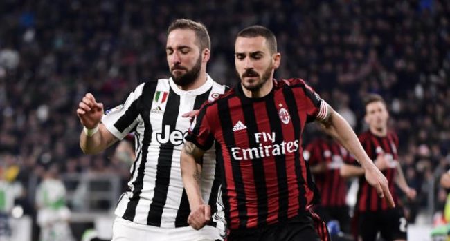 Sky: chiuso l’accordo Juventus-Milan, Higuain-Caldara in rossonero e Bonucci di nuovo a Torino