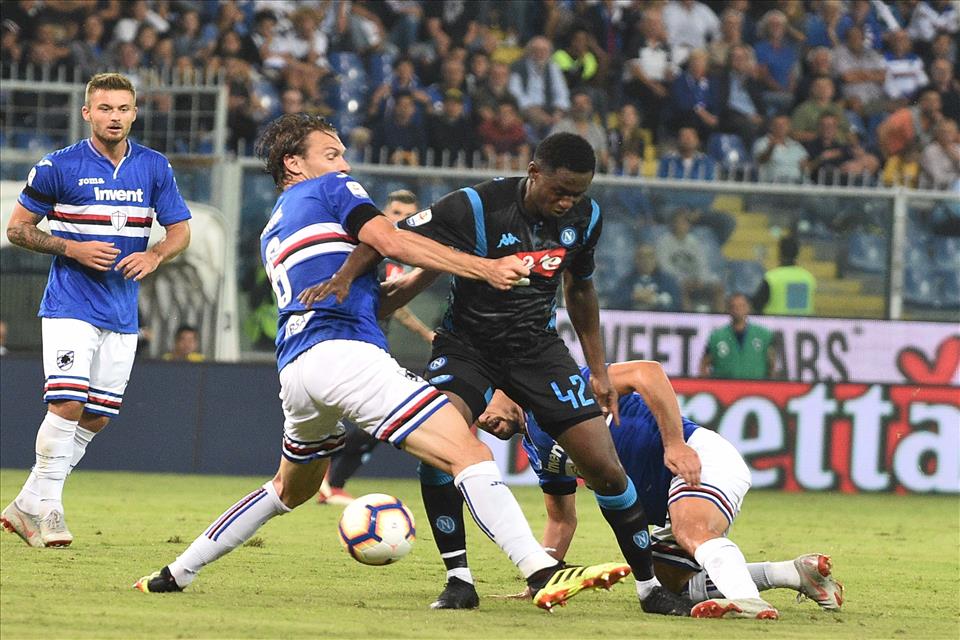 Il Napoli ha corso 6,5 chilometri in meno della Sampdoria