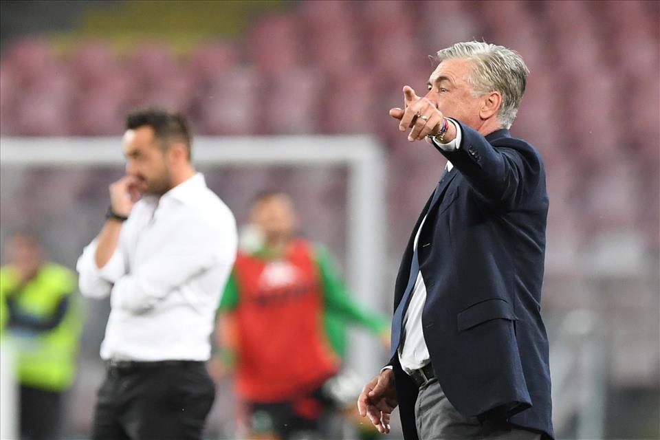 Il Napoli di Ancelotti senza modulo né possesso palla