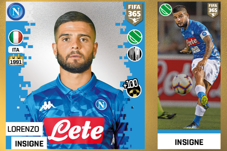 Lorenzo Insigne e il Napoli nella collezione “Panini Fifa 365”