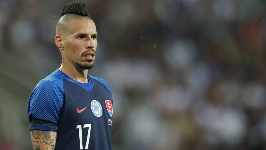 Marek Hamsik è il calciatore con più presenze nella storia della nazionale slovacca (e festeggia con un gol)