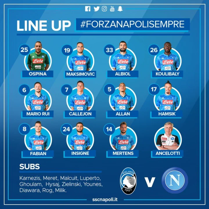 Atalanta-Napoli